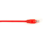 Black box BLACK BOX CONNECT CAT5E 100-MHZ STRANDED ETHERNET PATCH CABLE - UNSHIELDED (UTP), CM PVC, MOLDED SNAGLESS BOOT, RED, 6-FT. (1.8-M) (CAT5EPC-006-RD)