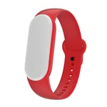 Straps for Xiaomi Mi Smart Band 5, Colourful Replacement Watch Bracelet Silicone Strap for Xiaomi Mi Band 5 - Red