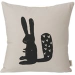 Ferm Living Rabbit cushion - grey