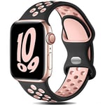 Gulemfy Compatible avec Apple Watch Bracelet - Sport Bracelet 44mm 42mm 45mm 46mm 49mm 38mm 40mm 41mm, Homme Femme Bracelet Silicone Respirant pour iWatch Series SE 10 9 8 7 6 5 4 3 2 1 Ultra