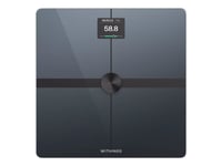 Withings Body Smart, Sähkökäyttöinen henkilövaaka, 200 kg, 50 g, Musta, 5 kg, kg, lb, ST