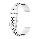 För Fitbit Luxe tvåfärgad watch White Black