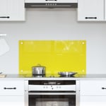 Kök Backsplash Gul 80x40x0,6 cm Härdat Glas