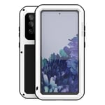 BINGRAN Galaxy S20 FE Case Shockproof Bumper 360 Degree Protective Cover All inclusive Phone Case for Samsung Galaxy S20 FE-White