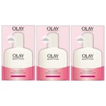 3 x Olay Beauty Fluid Face & Body Moisturising Fluid Normal/Dry/Combo 200ml