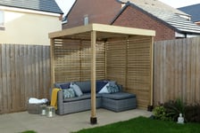 Forest Garden Modular Pergola with 2 Side Panels