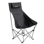 Lightweight Compact Folding Camping Chair - Outwell Emilio Outdoor Chair (Black)