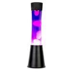 fisura. - Lampe à lave violette. Base noire, liquide violet et lave blanche. Lampe ambiance à effet relaxant. Avec ampoule de rechange. 11 cm x 11cm x 39,5 cm.