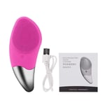 Home use Anti Cellulite Massager Mini Electric Facial Cleansing Brush Silicone Sonic Face Cleaner Deep Pore Cleaning Skin Massager Face Rose
