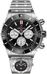 Breitling AB0136251B1A2 Super Chronomat B01 44 Sort/Stål Ø44 mm