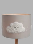 John Lewis Kids' Sleep Tight Embroidered Cloud Ceiling and Lampshade, Dia. 25cm