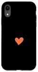 Coque pour iPhone XR Adorable cœur en corail minimaliste dessiné à la main