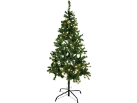 Europalms 83500298 Konstgjord julgran med belysning Gran Warm White LED (RGB) Grøn Med stander