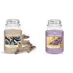 Yankee Candle Scented Candle, Seaside Woods Large Jar Candle, Burn Time: Up to 150 Hours & Scented Candle, Lemon Lavender Large Jar Candle, Long Burning Candles