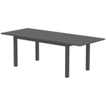 Trädgårdsbord Förlängt Aluminium 160/220x90 cm Väderbeständigt Balkongbord, Halkfritt buffébord Campingbord för 6-8 personer, Ut
