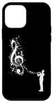Coque pour iPhone 12 mini Clarinette Instrument Player Note de Musique Clarinettiste