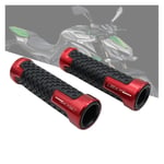 DZSLTC Motorbike Grips For Suzuki B KING GSX-S1000F Abs Hayabusa All Year 7/8 Inch 22mm CNC Universal Motorcycle Handlebar Grips Gel Rubber Grips Powersport Grips (Color : Red)