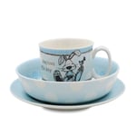 Gainsborough Giftware Little Miracle Baby Boys / Girls Bowl Gift Set One Size Blå
