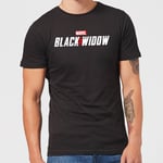 "Black Widow Movie Logo Men's T-Shirt - Black - XS - Noir"
