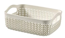 Curver Basket, plastic, off-white, 19,39 x 13,6 x 7,4 cm
