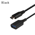Type-c To Usb Cable Otg Adapter Data Sync Line Black