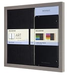 Moleskine - Drawing Kit - Notebook for Sketches and 12 Watercolor Pencils - Hard Cover Plain Paper Notebook, Size Large 13 x 21 cm + Watercolor Pencils in 12 Different Shades