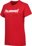 hummel Women's GO Cotton Logo T-Shirts True Red