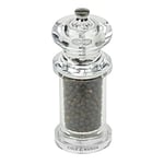 Cole & Mason H50501P 505 Clear Pepper Mill, Precision+, Acrylic, 140 mm, Single, Includes 1 x Pepper Grinder