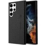 AMG Galaxy S23 Ultra Skal Carbon Stripe & Embossed - Svart Svart
