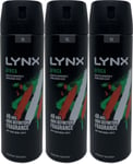 Lynx Africa 200ml | Body Spray | Deodorant | Long-Lasting Scent X 3