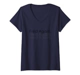 Womens Fred Again T-Shirt Fred Again Long Sleeve Gift For Friends V-Neck T-Shirt