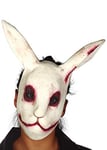 Mens Halloween Zombie Scary Evil White Rabbit Mask
