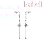 Smykkekæden Isabell Sterling Silver Öronsnäcka Med Zirconia OBE198S