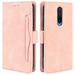 HualuBro Xiaomi Poco X2 Case, Magnetic Full Body Protection Shockproof Flip Leather Wallet Case Cover with Card Slot Holder for Xiaomi Poco X2 Phone Case (Pink)