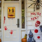 Halloween Stickers Wall Window Refrigerator Scary Prop 3