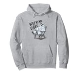 weekend vibes stay and take a break at home with family kids Pullover Hoodie