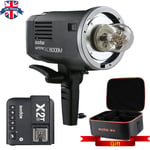 UK Godox AD600BM HSS 600W 2.4G Wireless Flash+ X2T-S Trigger for Sony+ CB-09 Kit