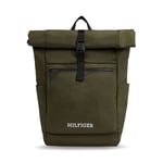Ryggsäck Tommy Hilfiger Th Monotype Rolltop Backpack AM0AM11549 Army Green RBN