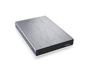 Externt kabinett 2.5" SATA till USB 3.0, ICY BOX IB-241WP, aluminium - Silvergrå