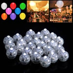 50 Led Ball Lamps Balloon Light For Paper Lantern Wedding Party One Size
