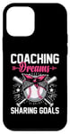iPhone 12 mini Coaching Dreams Sharing Goals Baseball Player Coach Case