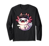 Cute Axolotl Gamer Axolotl Kawaii Axolotl Anime VR Video gam Long Sleeve T-Shirt