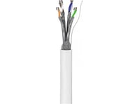 Goobay Cat 6 Nätverkskabel, S/Ftp (Pimf), Vit - Kabellängd 100 M