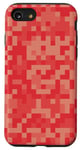 iPhone SE (2020) / 7 / 8 Pixel Art Camo Army Red Camouflage Military Pattern Case