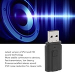 USB BT 5.3 Car Adapter Noise Reduction Built In Mic Stereo Wireless Music UK