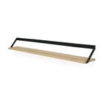 Ethnicraft, Ribbon Hylla 140x20 cm Ek/Svart metall
