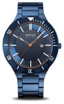 Bering 14443-797 Men's Solar (43mm) Blue Dial / Blue Watch