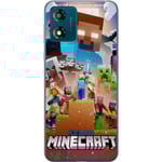 Motorola Moto E13 Genomskinligt Skal Minecraft
