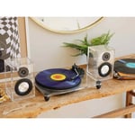 Steepletone Soho - Clear Luxury Turntable with Wireless Speakers