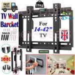 TV Wall Bracket Mount Slim Fixed for 14 21 24 30 32 37 42 inch 3D LCD LED Plasma
